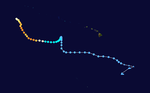 颶風基洛 路徑圖