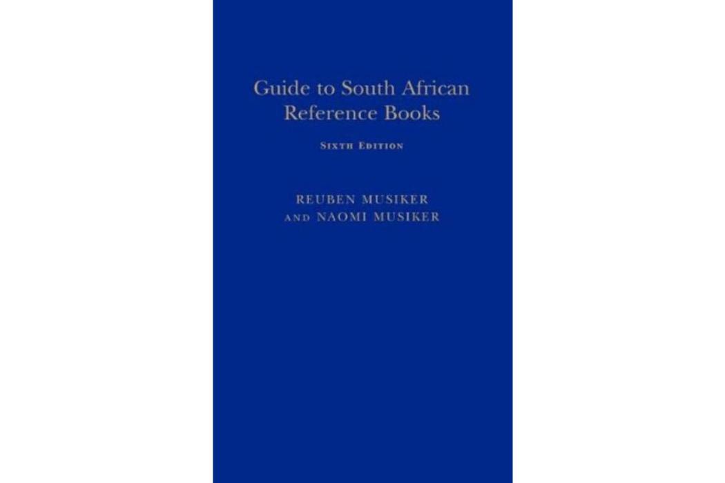 Guide to South African Reference Books Guide to South African Reference Books