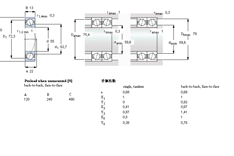 SKF 71911ACD/P4A軸承 SKF 71911ACD/P4A軸承