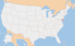 德拉瓦州的地理位置