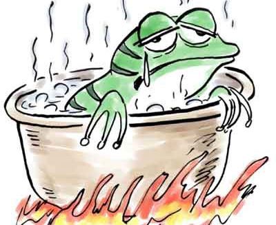 蛙死溫水