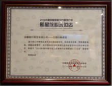 2015年度中國珠寶玉石首飾行業明星放心示範店