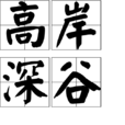 高岸深谷(成語) 高岸深谷(成語)