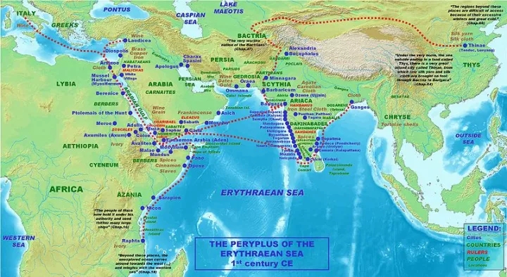 公元1世紀的海上絲綢之路