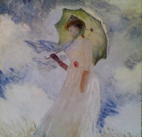 撐陽傘的女人