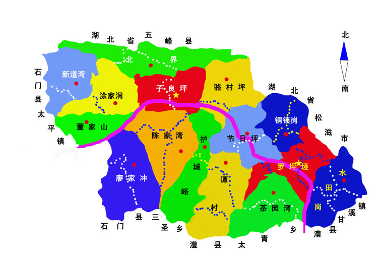子良鄉行政區劃圖
