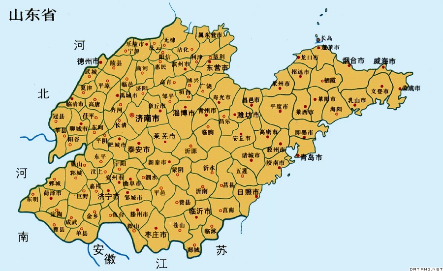 山東省地圖