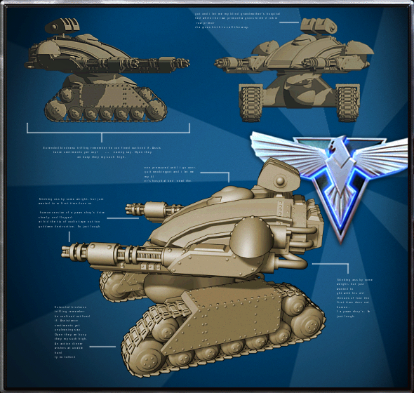 未來坦克X-0三視圖