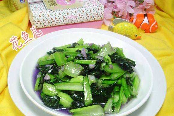 蒜香紫青菜 蒜香紫青菜