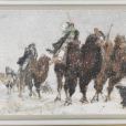 洪荒風雪(1955年黃胄創作的繪畫) 洪荒風雪(1955年黃胄創作的繪畫)