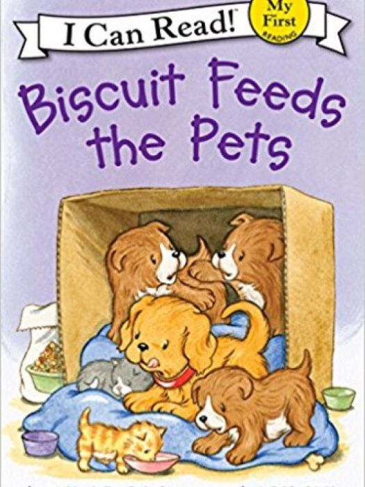 Biscuit feeds the pets Biscuit feeds the pets
