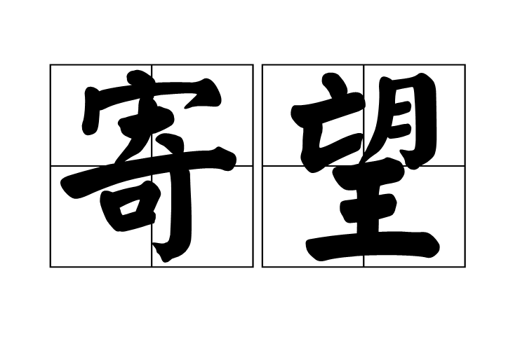 寄望(漢語詞語) 寄望(漢語詞語)