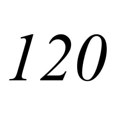 120(自然數之一)