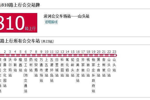 陽泉公交810路 陽泉公交810路