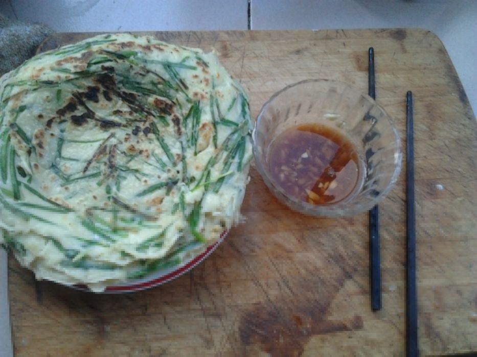 韭菜麵餅 韭菜麵餅