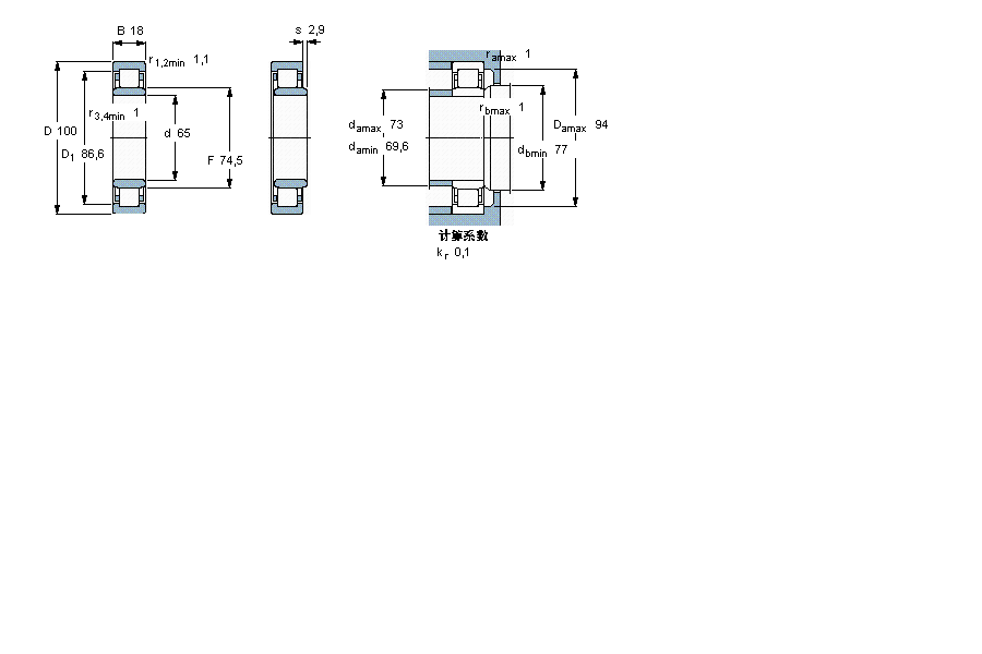 SKF NU1013ML軸承 SKF NU1013ML軸承