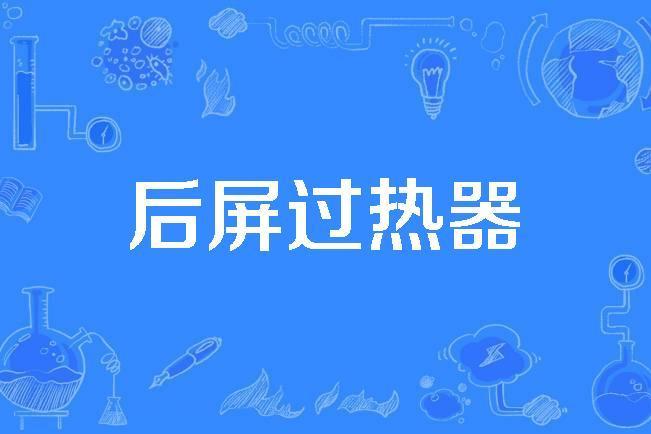 後屏過熱器 後屏過熱器