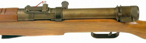 M39衝鋒鎗的弧形座表尺