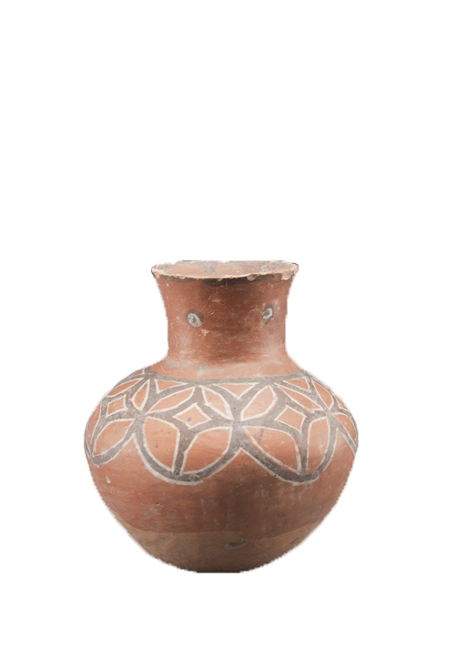 新石器時代紅陶彩繪壺