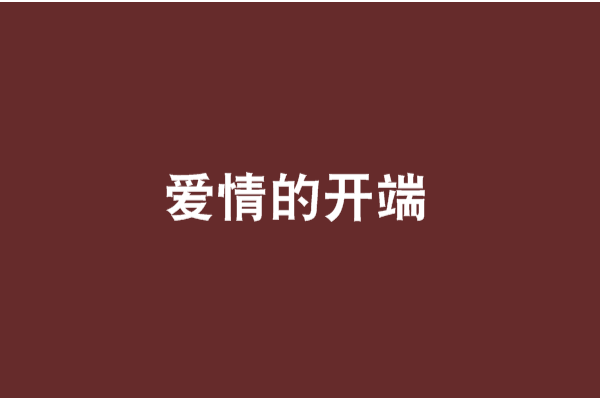 愛情的開端 愛情的開端
