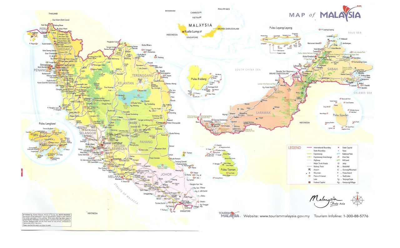 馬來西亞國家地圖