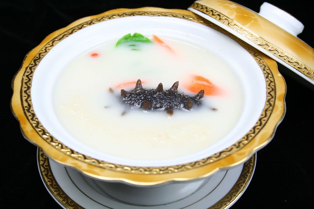 奶湯海參