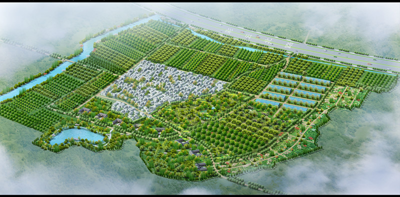 雲南新益洲都市農莊鳥瞰圖