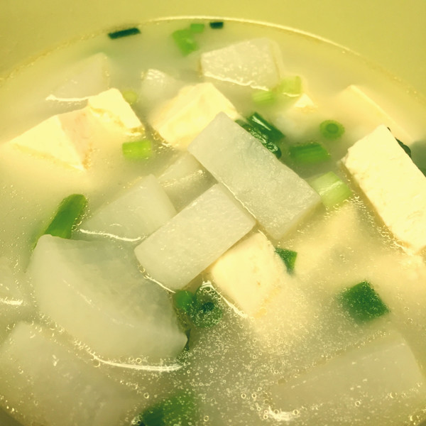 豆腐白蘿蔔絲湯