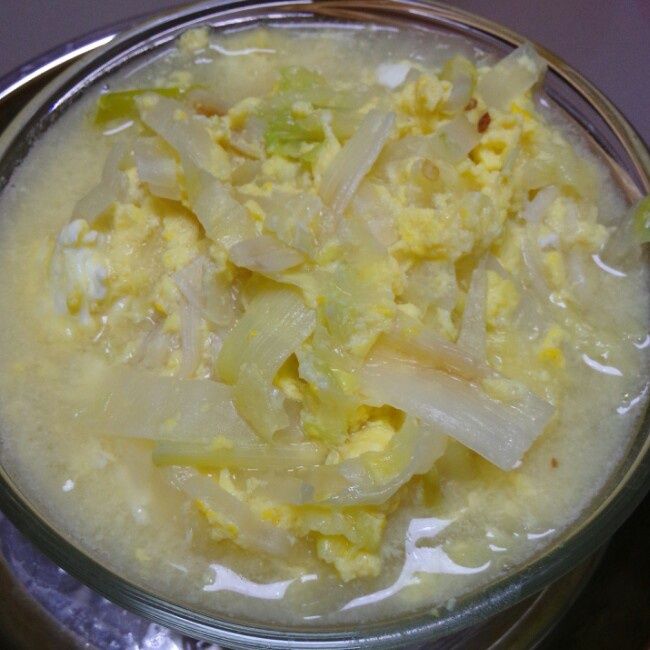 白菜雞蛋面 白菜雞蛋面