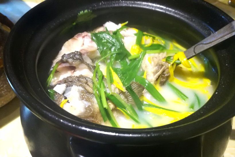 菊花鯽魚湯 菊花鯽魚湯
