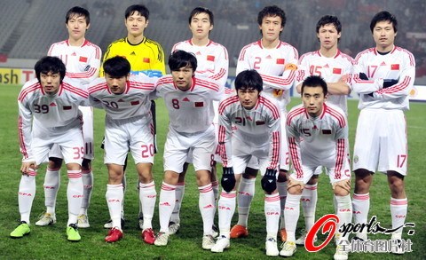 2010年東亞四強賽3-0完勝韓國首發陣容