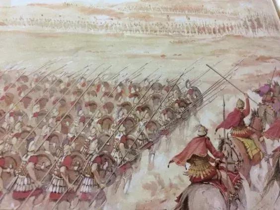 協同衝擊的馬其頓騎兵與菁英步兵