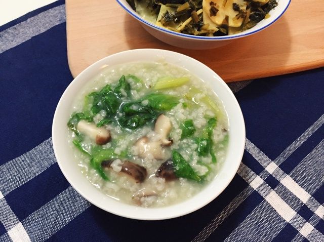 鮮菇生菜粥 鮮菇生菜粥