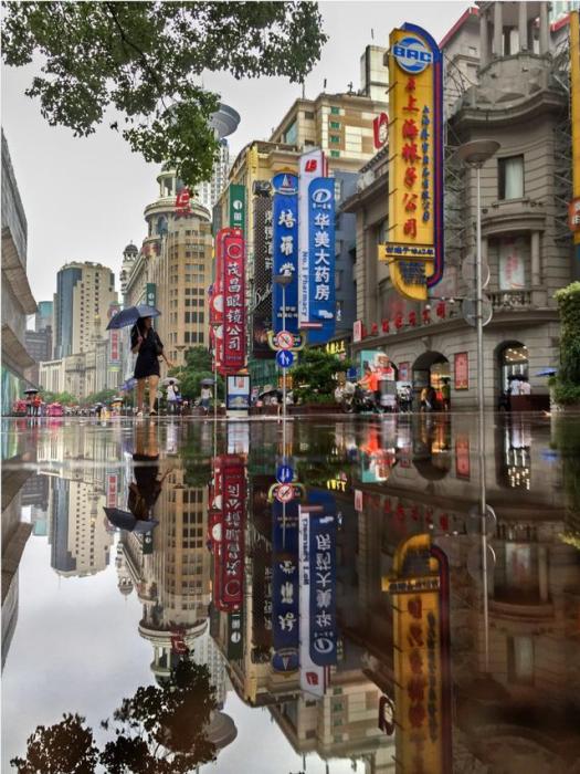 南京路倒影 南京路倒影