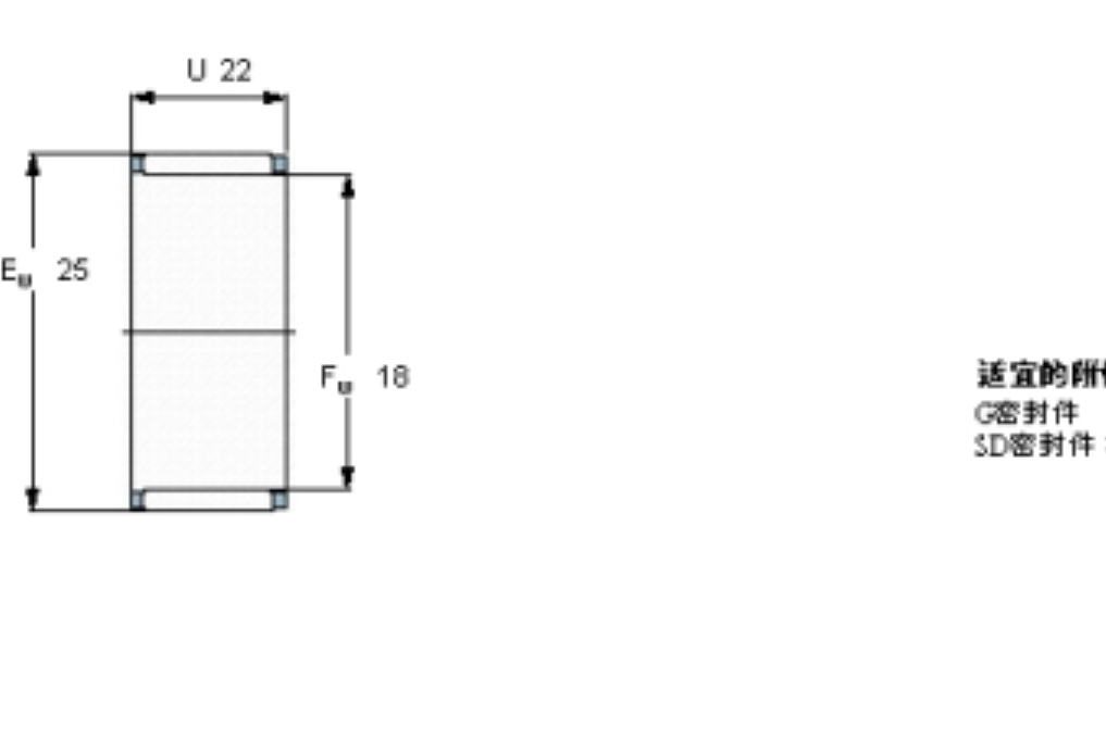 SKF K18x25x22軸承