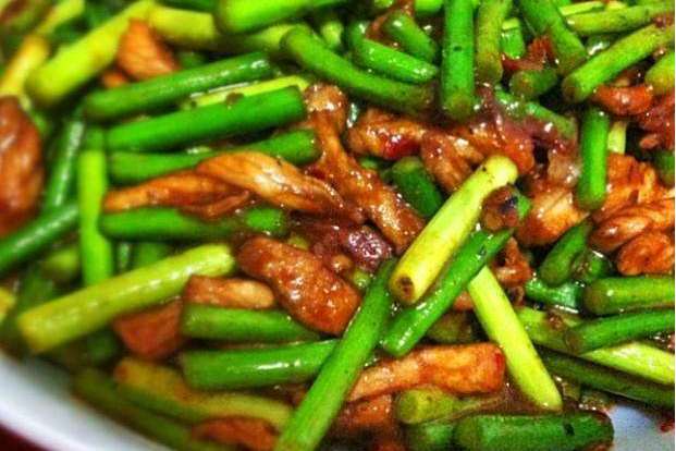 蒜苗瘦肉 蒜苗瘦肉