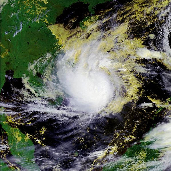颱風海貝思衛星雲圖