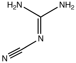 二氰二胺分子結構
