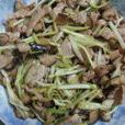 韭黃菇炒肉 韭黃菇炒肉