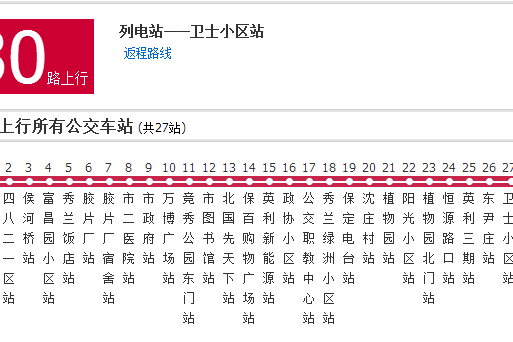 保定公交30路 保定公交30路