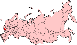 庫爾斯克州在俄羅斯的位置