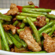 蒜毫炒肉 蒜毫炒肉
