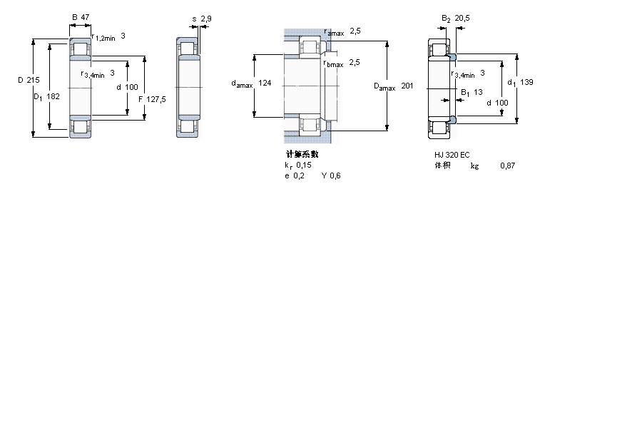 SKF NU320ECN1ML軸承