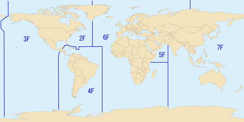 2009年美國海軍各艦隊管轄區域
