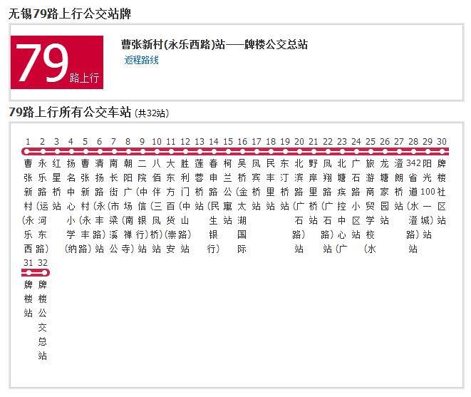 無錫公交79路 無錫公交79路
