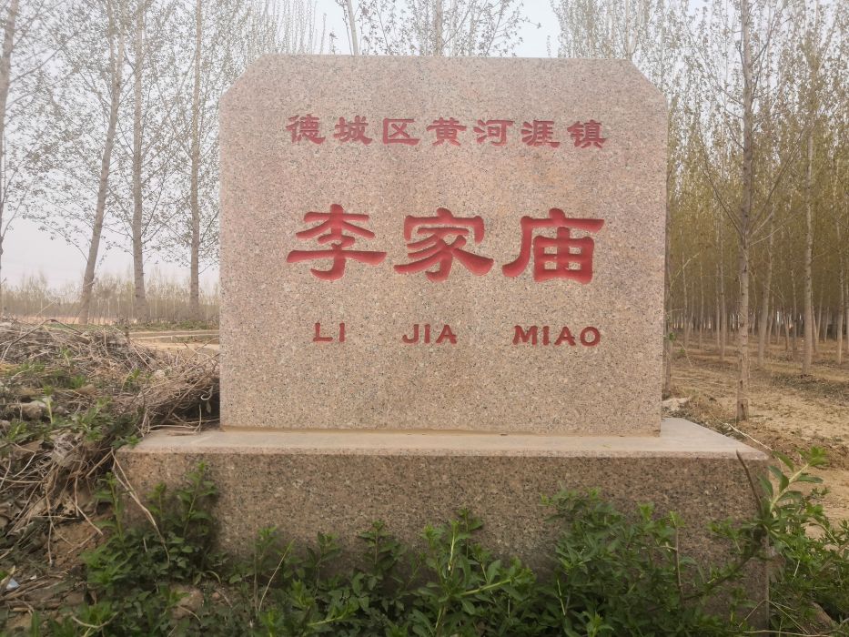 李家廟村(山東省德州市德城區黃河涯鎮李家廟村) 李家廟村(山東省德州市德城區黃河涯鎮李家廟村)