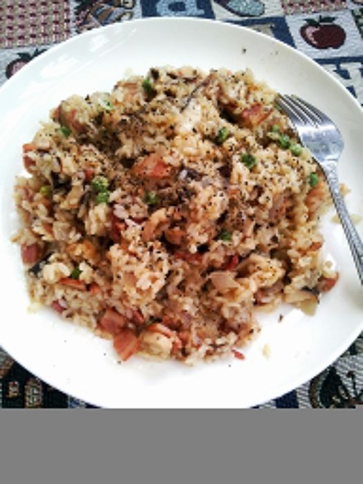 培根蘑菇燴飯 培根蘑菇燴飯