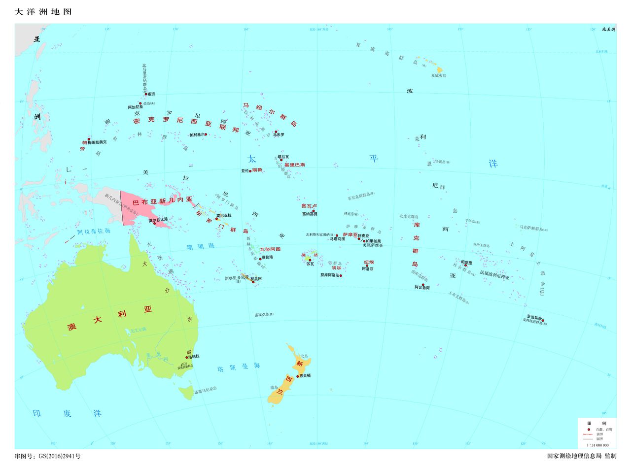 庫克群島在大洋洲的位置