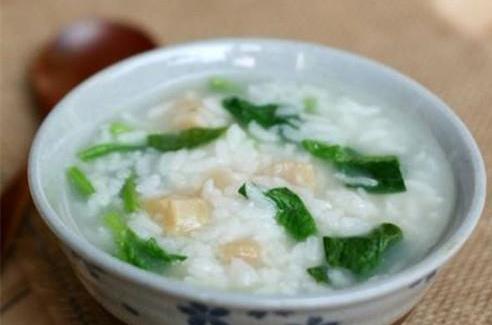 菠菜肉鬆粥