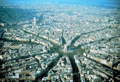 圖5 巴黎放射形道路系統